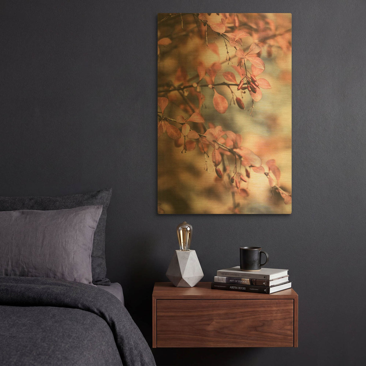 'Fall I' By PhotoINC Studio Gold Metal Wall Art