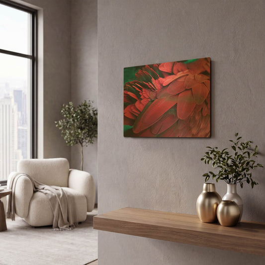'Feather' By PhotoINC Studio Gold Metal Wall Art