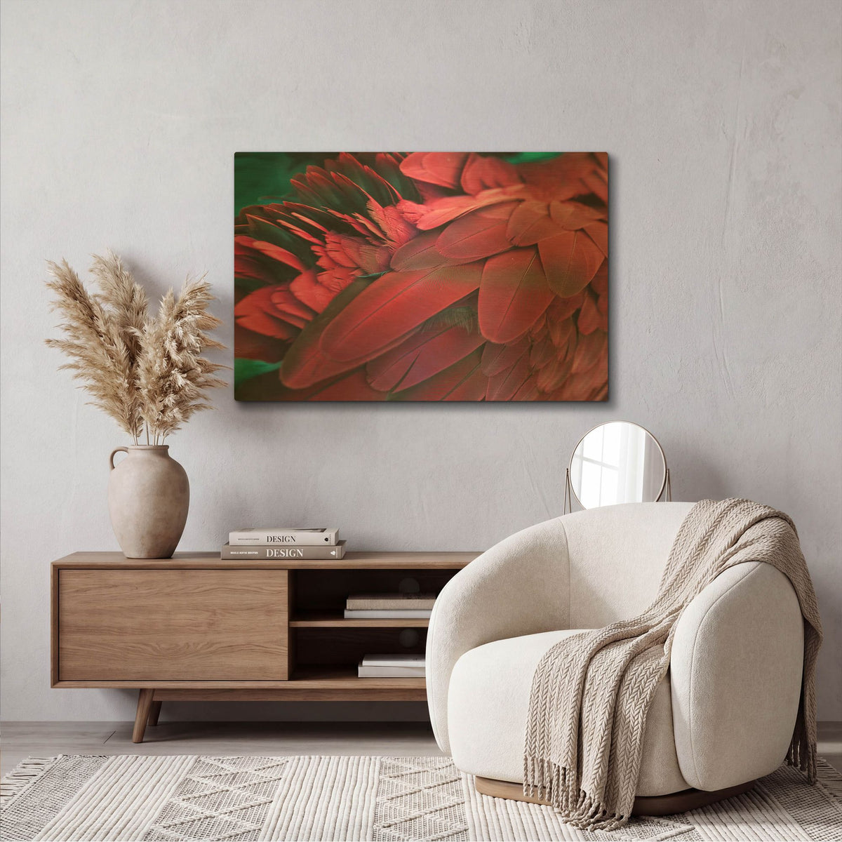 'Feather' By PhotoINC Studio Gold Metal Wall Art