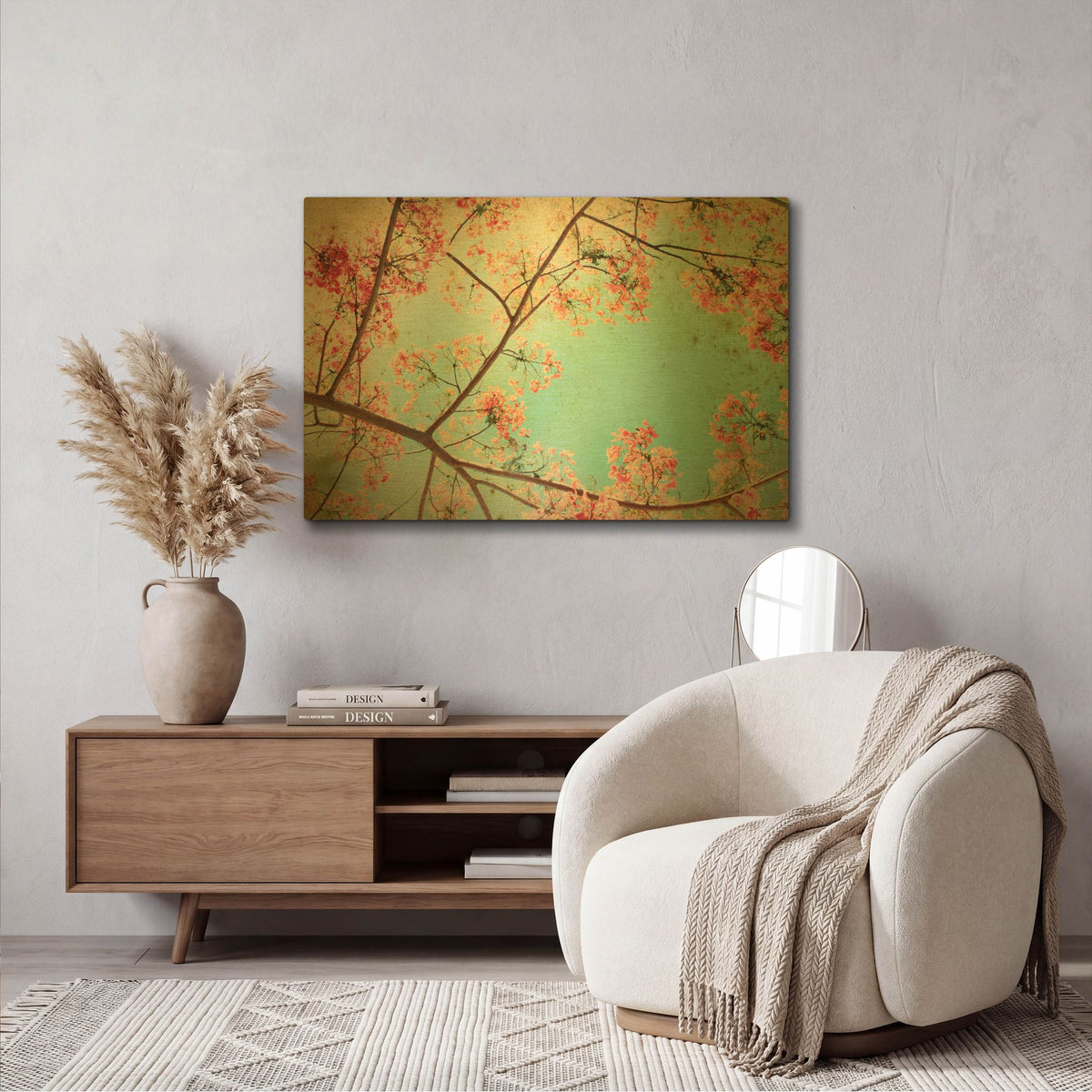 'Flamboyant I' By PhotoINC Studio Gold Metal Wall Art