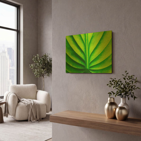 'Green Design 2' By PhotoINC Studio Gold Metal Wall Art