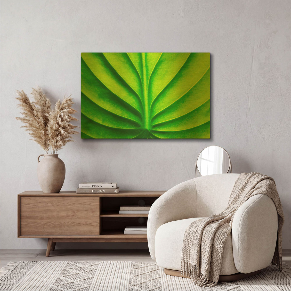 'Green Design 2' By PhotoINC Studio Gold Metal Wall Art
