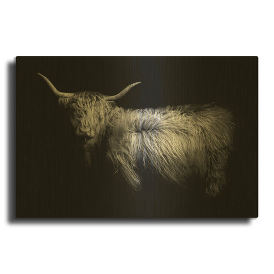 'Hello' By PhotoINC Studio Gold Metal Wall Art