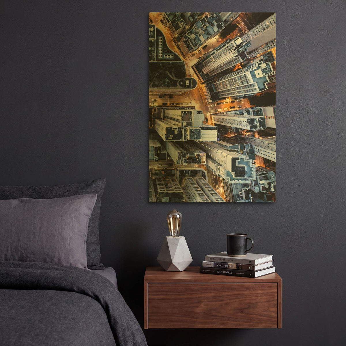 'Hongkong Ii' By PhotoINC Studio Gold Metal Wall Art
