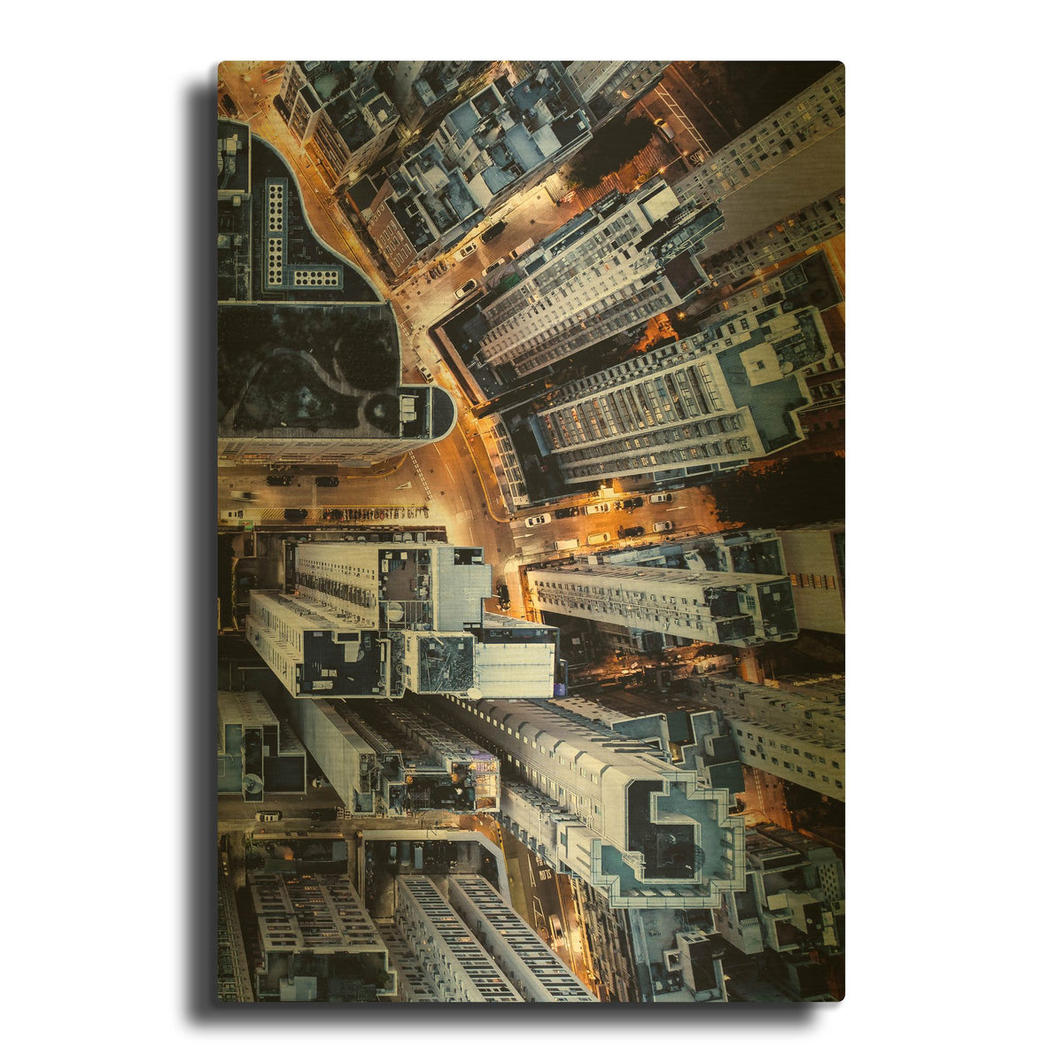 'Hongkong Ii' By PhotoINC Studio Gold Metal Wall Art
