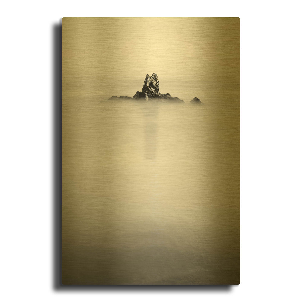 'In The Mist 1' By PhotoINC Studio Gold Metal Wall Art