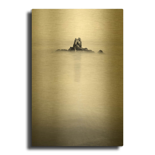 'In The Mist 1' By PhotoINC Studio Gold Metal Wall Art