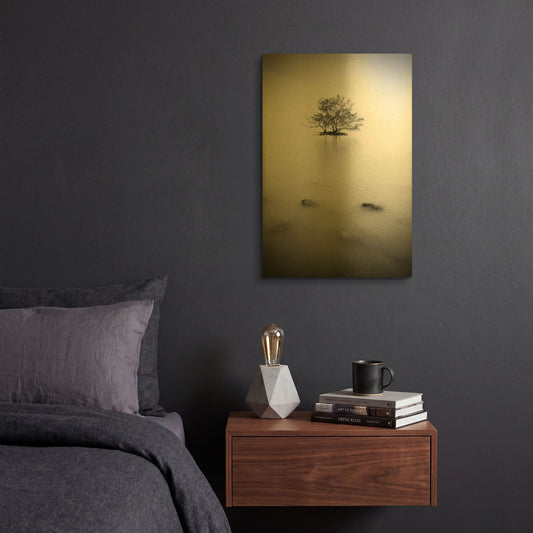 'In The Mist 2' By PhotoINC Studio Gold Metal Wall Art