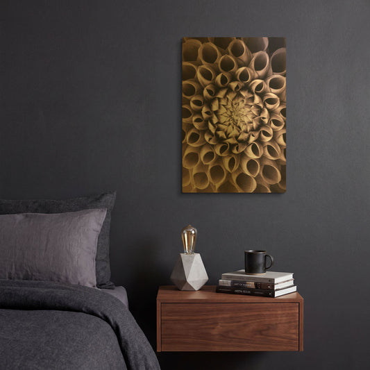 'Just Open' By PhotoINC Studio Gold Metal Wall Art