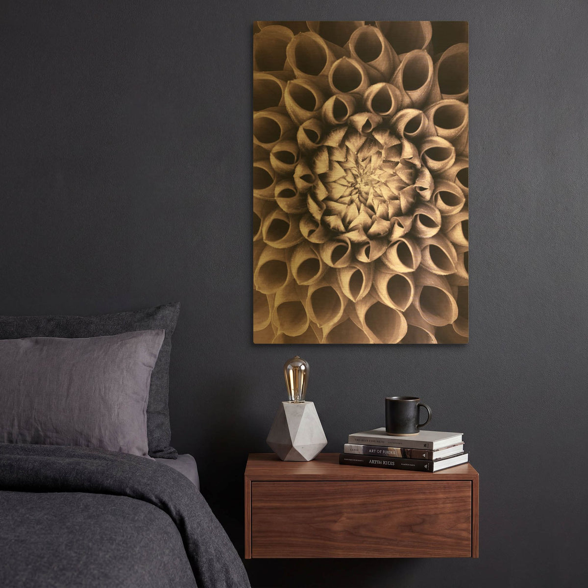 'Just Open' By PhotoINC Studio Gold Metal Wall Art