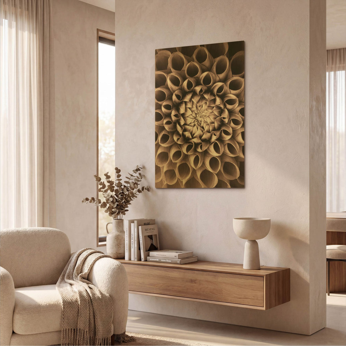 'Just Open' By PhotoINC Studio Gold Metal Wall Art