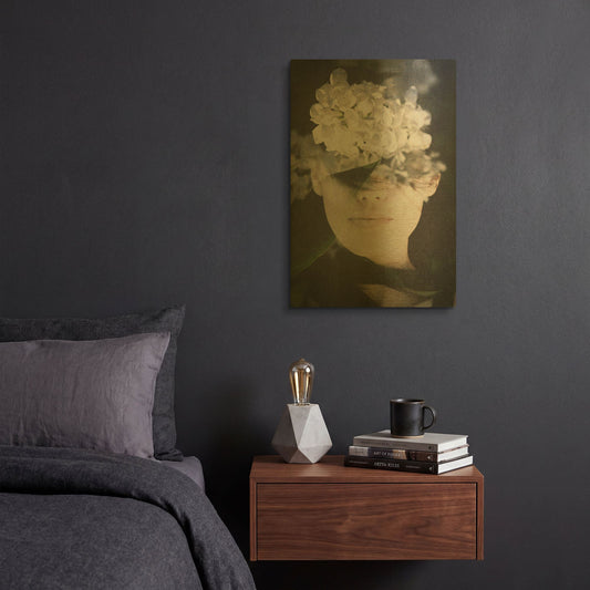 'Lonely' By PhotoINC Studio Gold Metal Wall Art