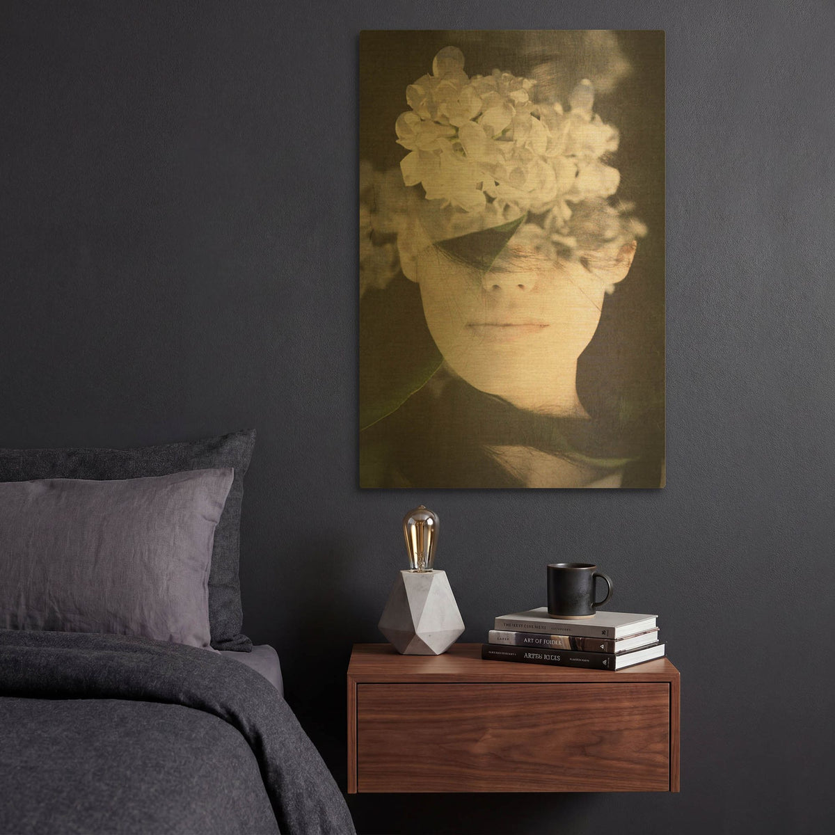 'Lonely' By PhotoINC Studio Gold Metal Wall Art