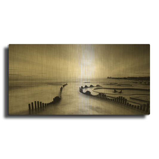 'Mist' By PhotoINC Studio Gold Metal Wall Art