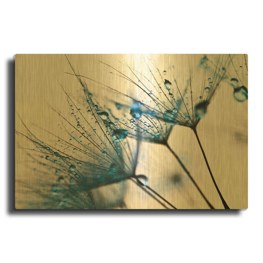 'Mystic Blue' By PhotoINC Studio Gold Metal Wall Art