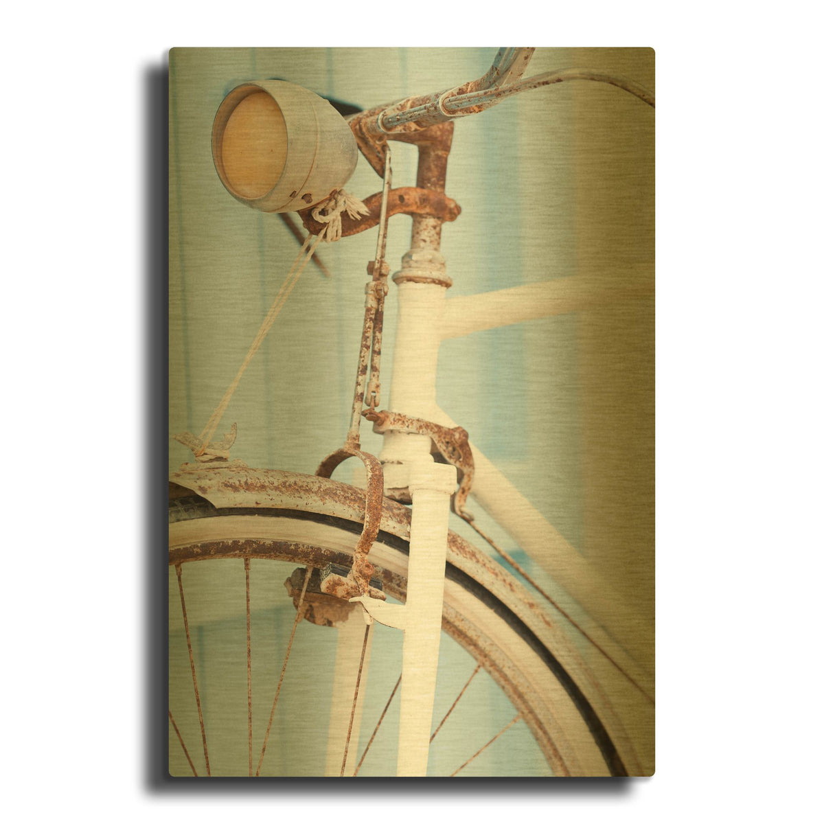 'Old Bike' By PhotoINC Studio Gold Metal Wall Art
