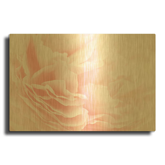 'Rose 2' By PhotoINC Studio Gold Metal Wall Art