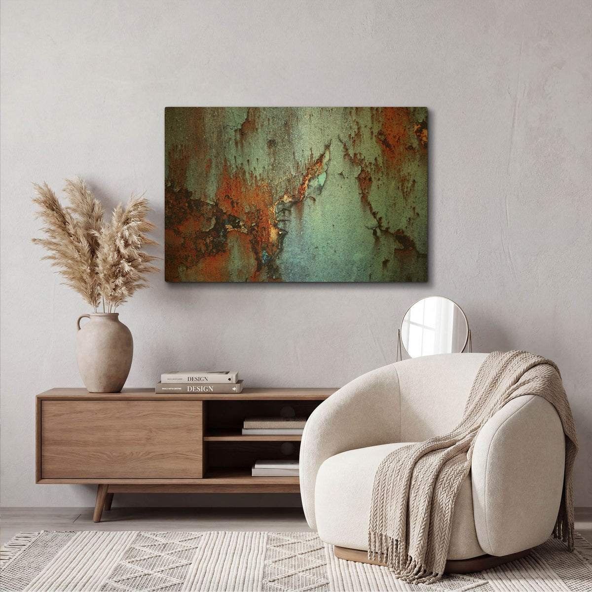 'Rust' By PhotoINC Studio Gold Metal Wall Art