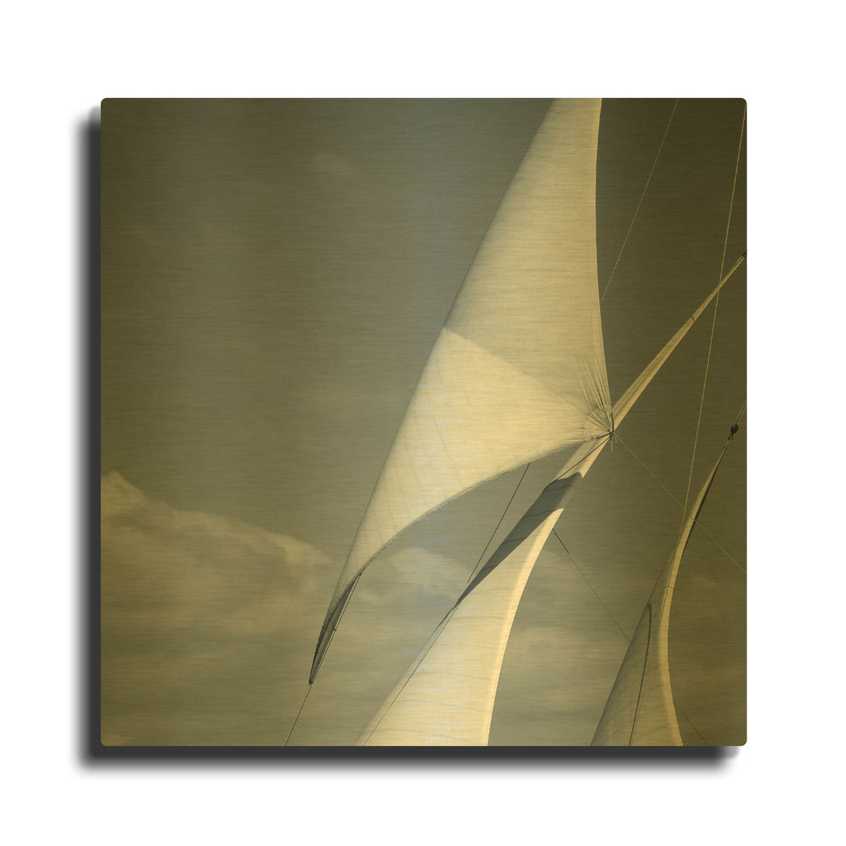 'Sails 2' By PhotoINC Studio Gold Metal Wall Art