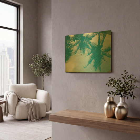 'Shadow' By PhotoINC Studio Gold Metal Wall Art