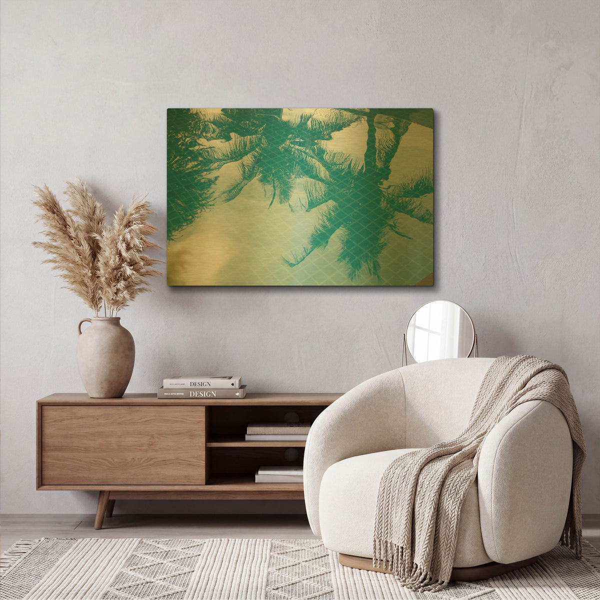 'Shadow' By PhotoINC Studio Gold Metal Wall Art