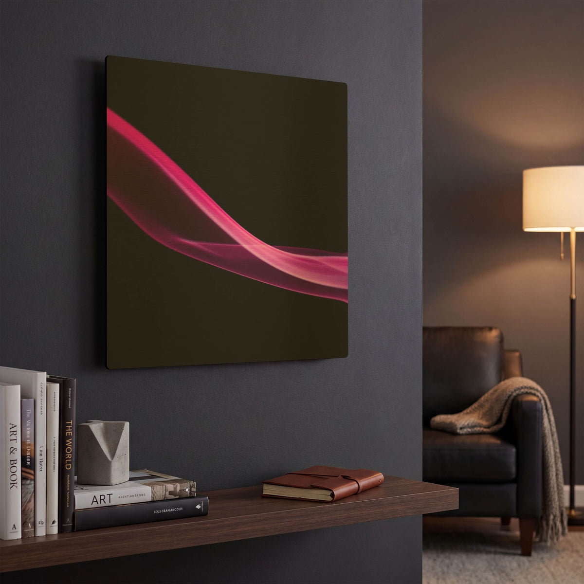 'Smoke 3' By PhotoINC Studio Gold Metal Wall Art
