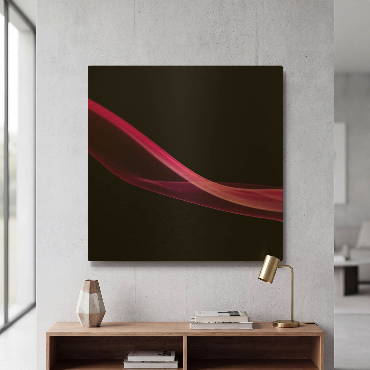 'Smoke 3' By PhotoINC Studio Gold Metal Wall Art