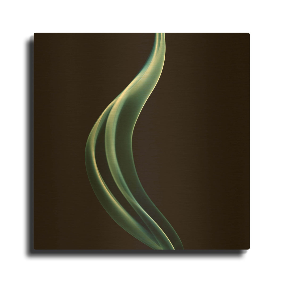 'Smoke 4' By PhotoINC Studio Gold Metal Wall Art