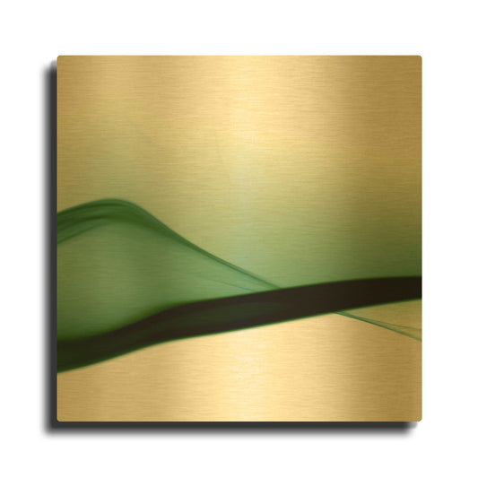 'Smoke 5' By PhotoINC Studio Gold Metal Wall Art