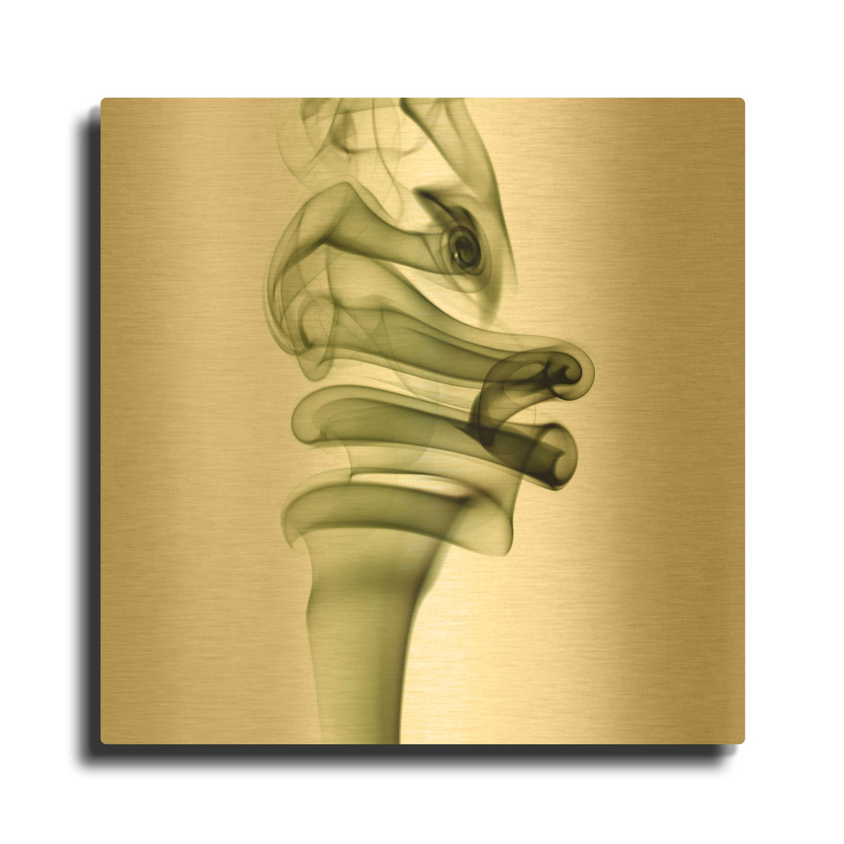'Smoke 6' By PhotoINC Studio Gold Metal Wall Art