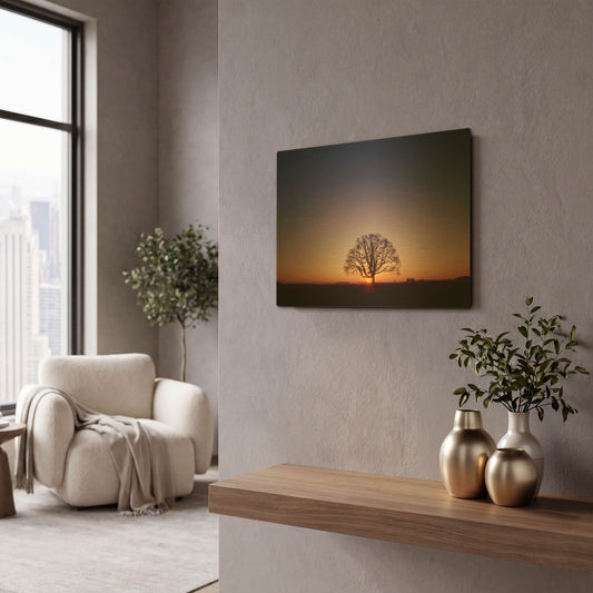 'Sundown' By PhotoINC Studio Gold Metal Wall Art