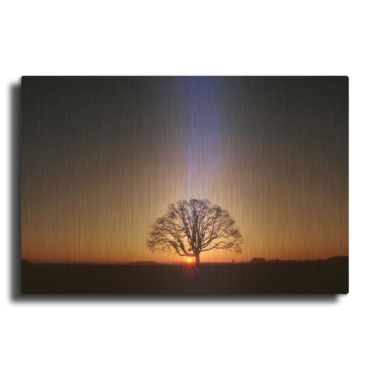 'Sundown' By PhotoINC Studio Gold Metal Wall Art