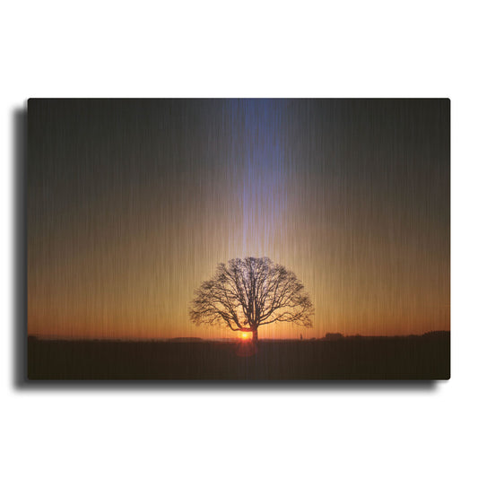 'Sundown' By PhotoINC Studio Gold Metal Wall Art