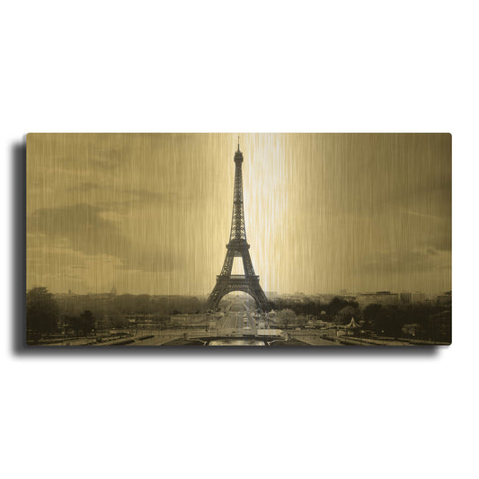 'The Eiffel Tower' By PhotoINC Studio Gold Metal Wall Art