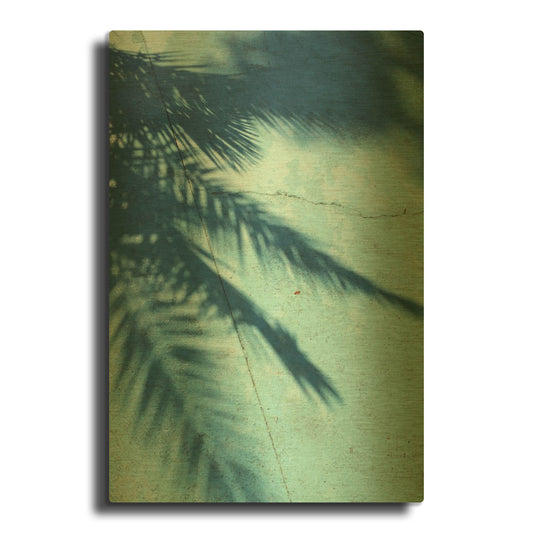 'Turquoise Shadow' By PhotoINC Studio Gold Metal Wall Art