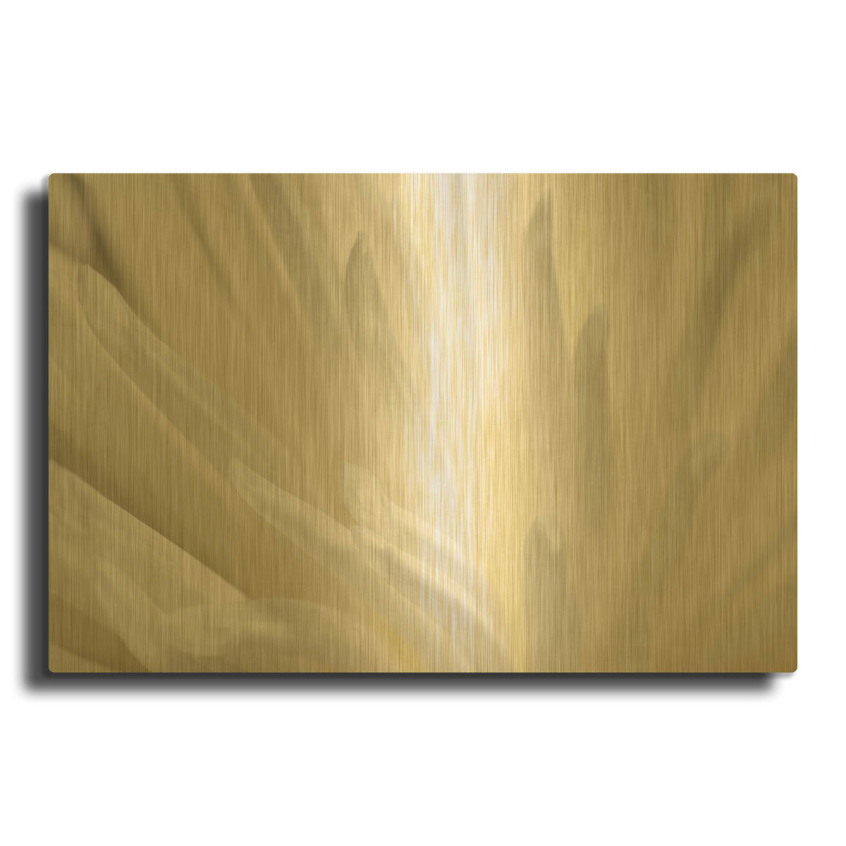 'White Flower' By PhotoINC Studio Gold Metal Wall Art