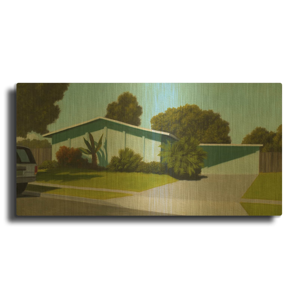 'Ventura' By Rick Monzon Gold Metal Wall Art