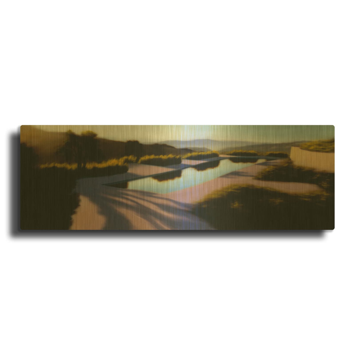 'California Psychic' By Rick Monzon Gold Metal Wall Art