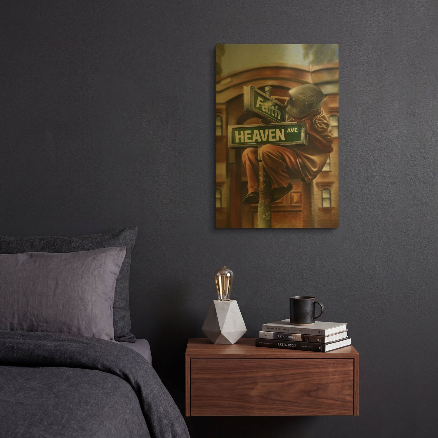 'Refuge' By Salaam Muhammad Gold Metal Wall Art