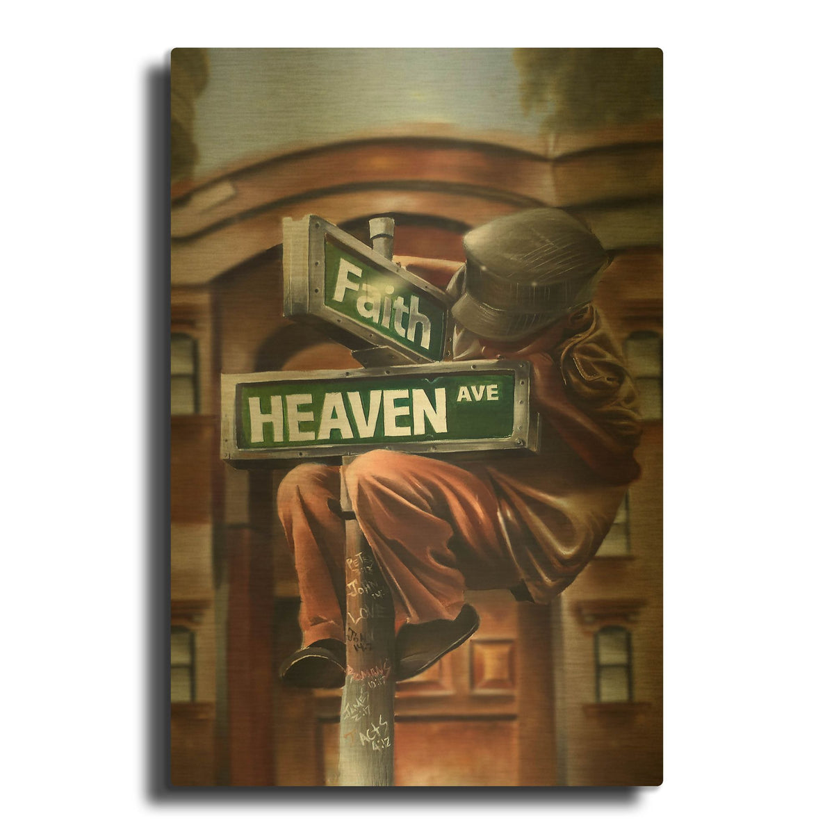 'Refuge' By Salaam Muhammad Gold Metal Wall Art
