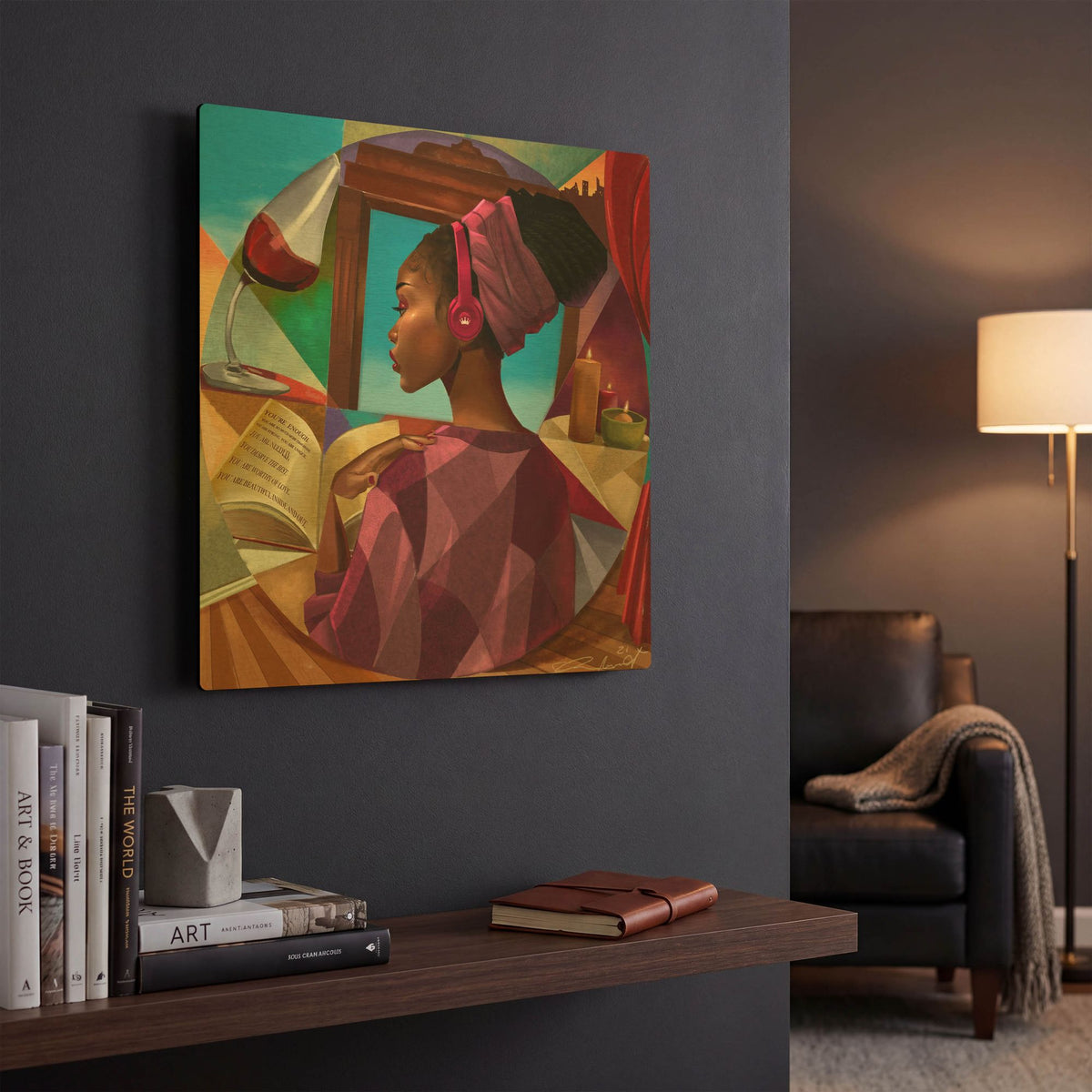 'Youre Enough' By Salaam Muhammad Gold Metal Wall Art