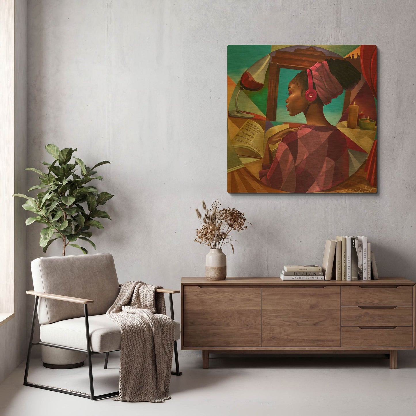 'Youre Enough' By Salaam Muhammad Gold Metal Wall Art