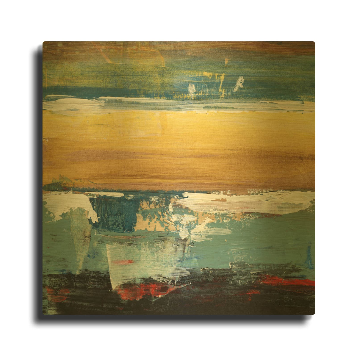 'H2O Elements' By Scott Hile Gold Metal Wall Art