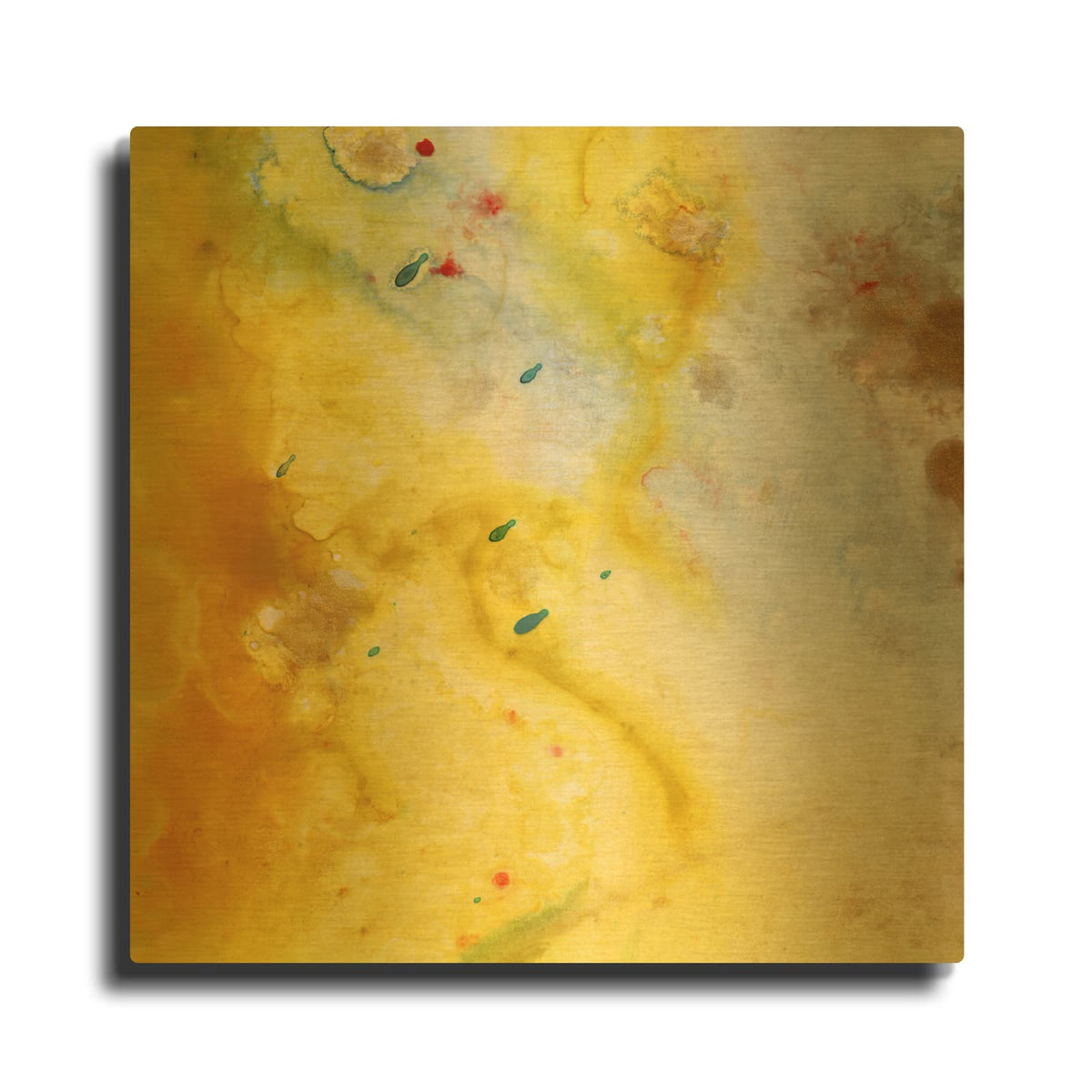 'Untitled 30B' By Scott Hile Gold Metal Wall Art