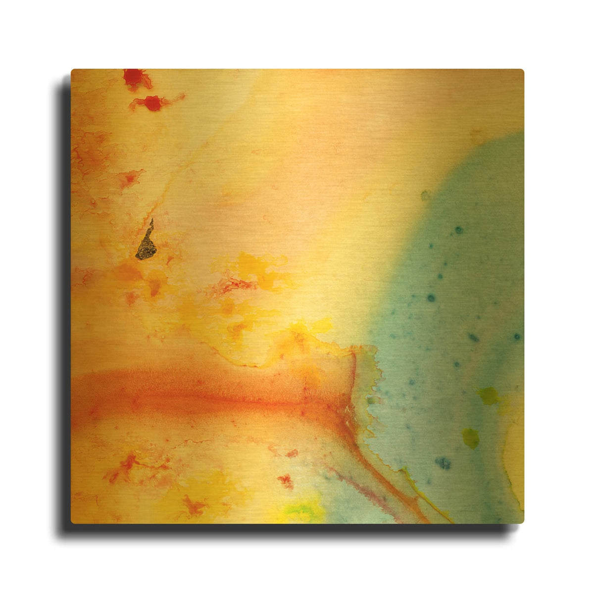'Untitled 37' By Scott Hile Gold Metal Wall Art
