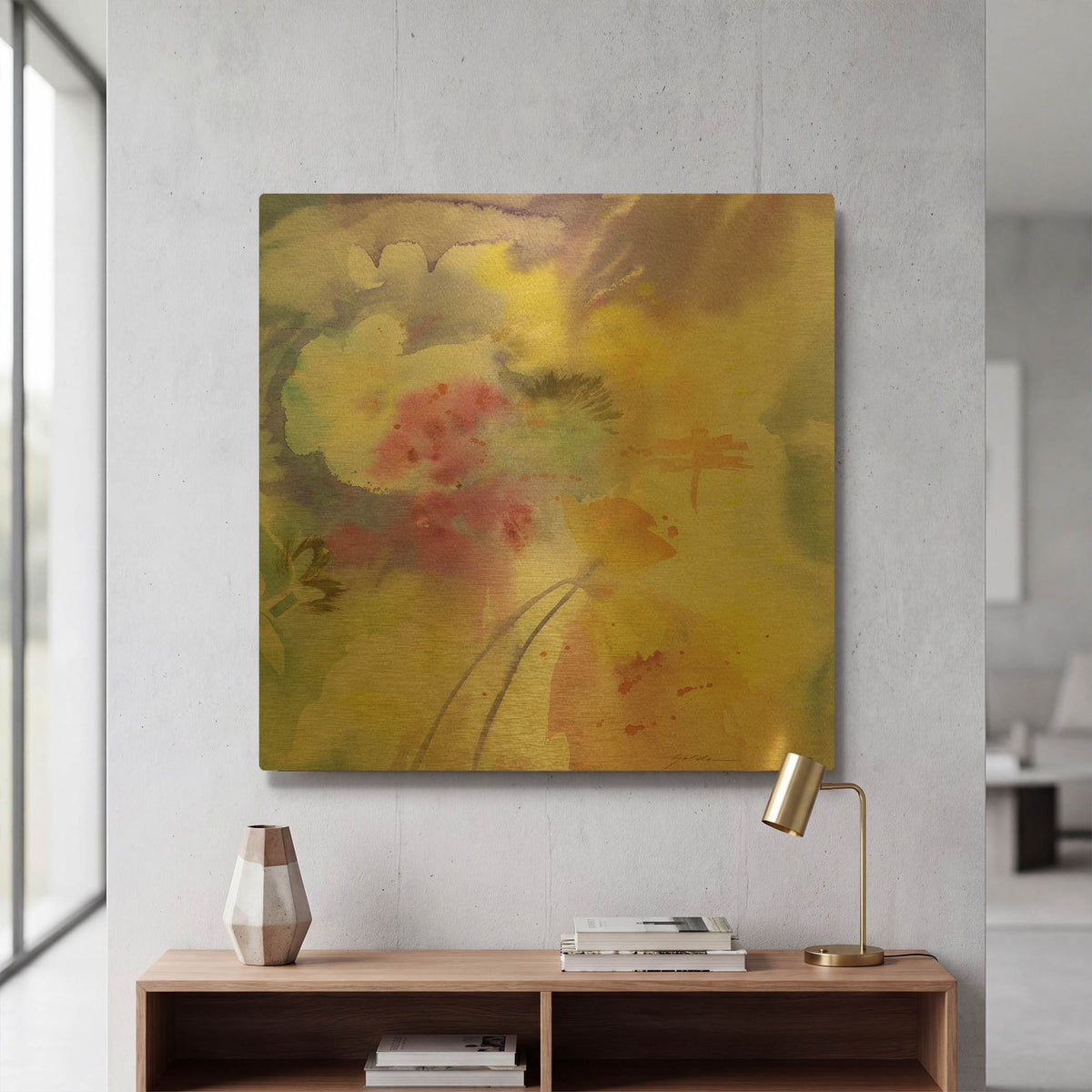 'Dragonfly' By Sheila Golden Gold Metal Wall Art