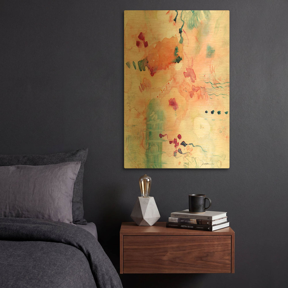 'Emergence' By Sheila Golden Gold Metal Wall Art