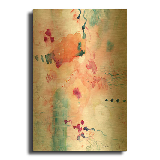 'Emergence' By Sheila Golden Gold Metal Wall Art