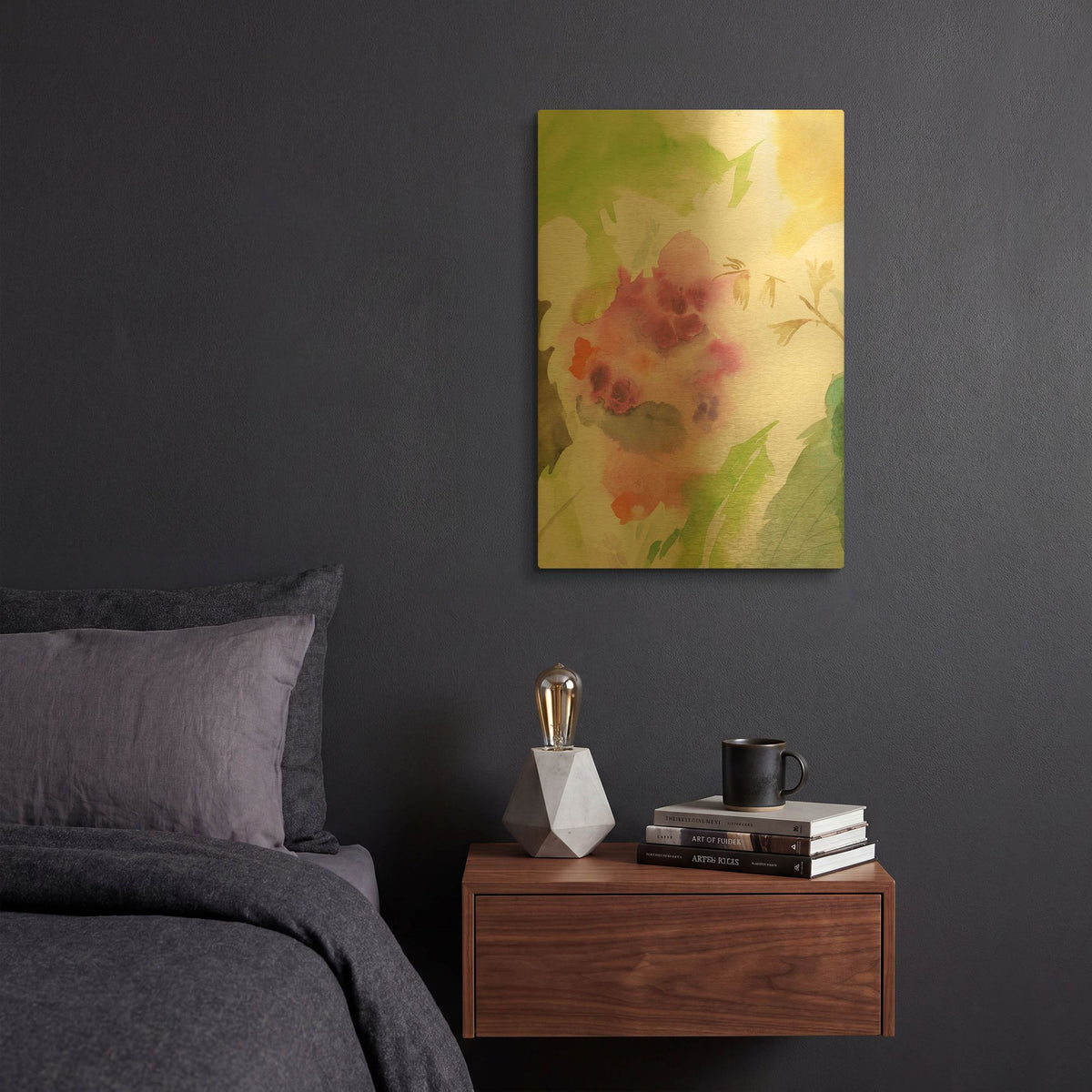 'Fusion No. 1' By Sheila Golden Gold Metal Wall Art