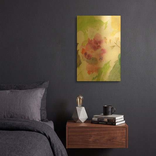 'Fusion No. 1' By Sheila Golden Gold Metal Wall Art